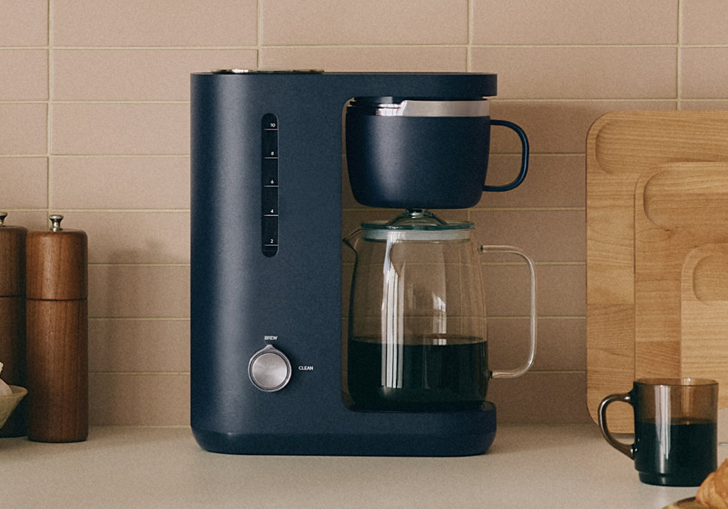 Coffee Maker in Midnight on a counter