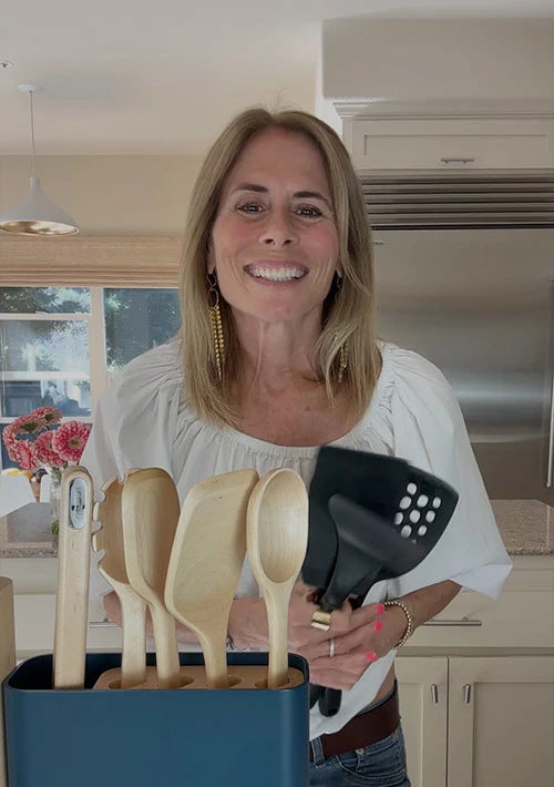 Jackie cooking with Caraway